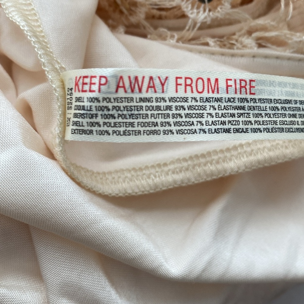 Free People Intimately Crochet Embellished Body Suit Dress Size Small - Picture 12 of 12